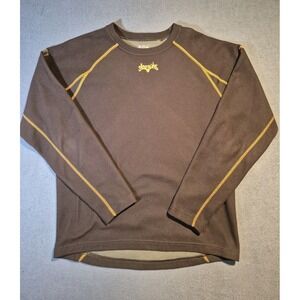 Scent-Lok Shirt Mens Large Brown Long Sleeve Base Layer Hunting Outdoors Hiking